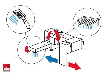 Душевая стойка Timo Selene SX-2013/17 золото матовое
